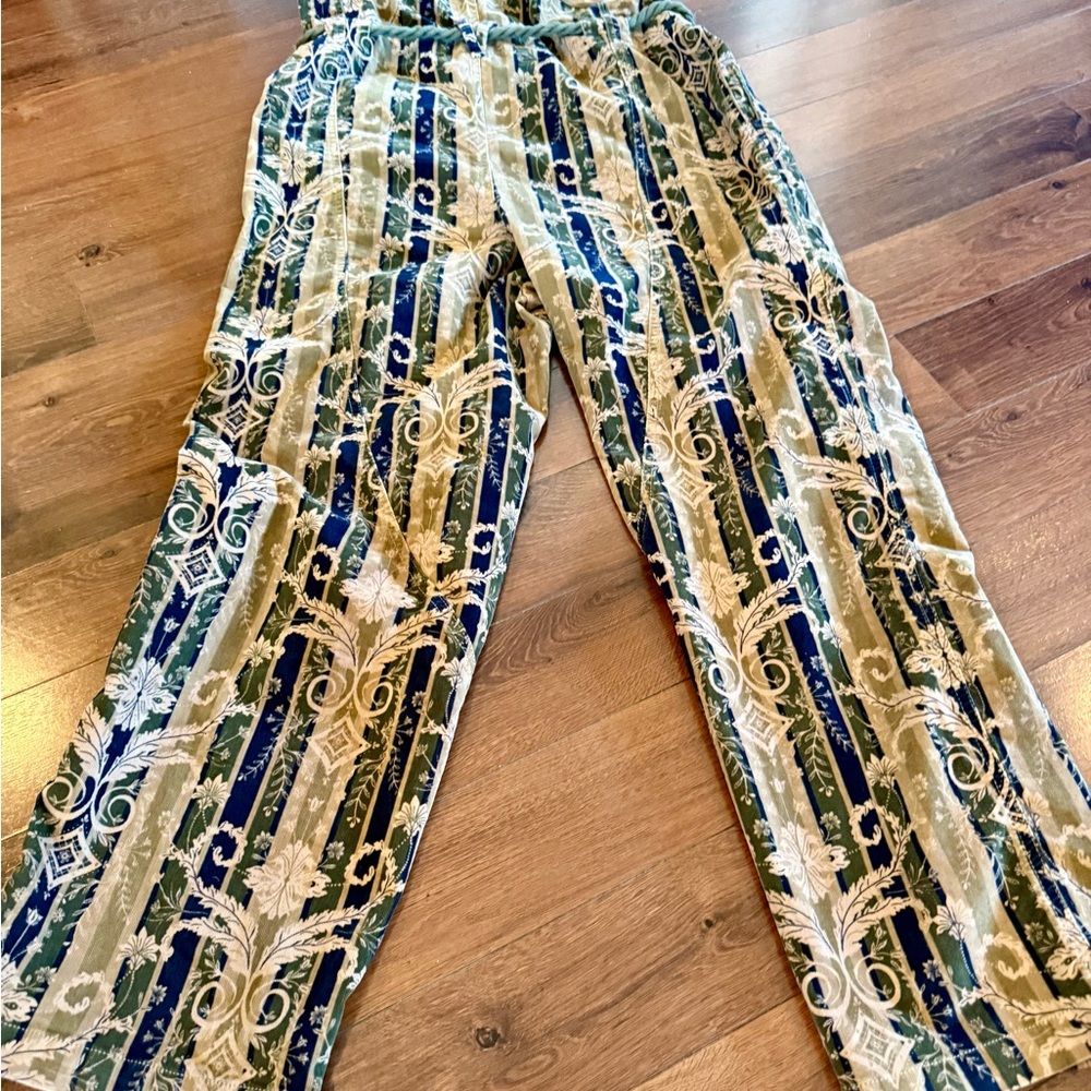 Free People Olive & Black Printed Jumpsuit - Picture 6 of 12